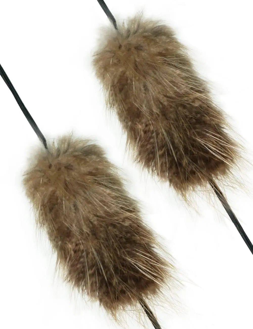 Beaver Balls Bow String Silencers 2 Pack – Traditional Archery Bowstring Dampeners for Recurve Bow, Reduce Vibration & Noise, Lightweight Beaver Hide