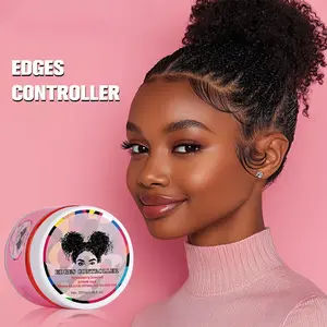 Strong Hold Non-Greasy Hair Gel for Women, Smooth Edge Control Wax, Suitable for Hair, No Peeling, Glossy Finish, Strawberry Scented