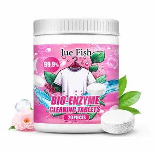 Clothing Stain Remover Tablets, Free Your Hands Quickly Remove Oil Sweat Food Stains, Bio Enzyme Explosive Salt, Clothing Cleaning Tablets