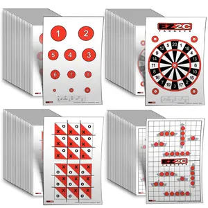 40 EZ2C Targets: Four Fun Game Styles Paper Targets 11"x17" USA MADE