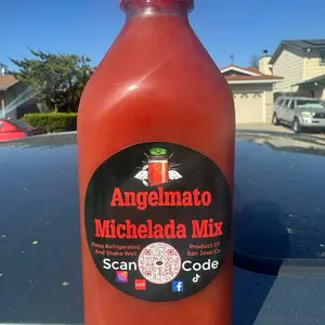 Angelmato Michelada Mix 32oz Non Alcoholic Beverage Mixer Lemon