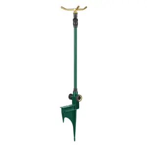 58257N Lawn and Garden 3-Arm Metal Sprinkler with Wheel Base & 58288 3-Arm High-Rise Sprinkler