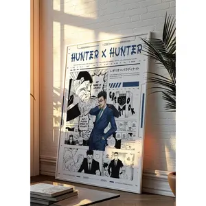 Leorio Hunter x Hunter Poster - 45% Sale on Manga NO FRAME Wall Art Featuring Leorio and Hisoka Characters Decoration Photo