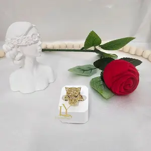 LaYaiBoutique #2012 Puma ring, 14k gold plated, high quality