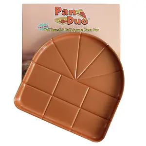 Pan Duo Pizza Pan, Large 14 Inch Cooking Surface, Safe Non-Stick Ceramic Coating, Oven Baking Pan, Sheet Pan, Ideal for Cooking, Baking, Homemade Pizza & Other Foods, Teflon Free nonstick bakingpan bakingsheet aluminum bakingpans bakeware