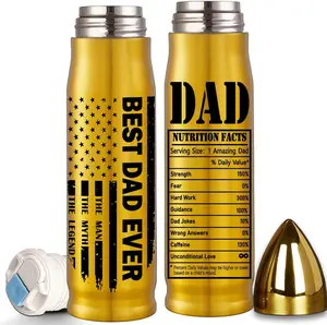 Fathers Day Dad Gifts from Daughter Son Wife Kids, 17 Oz Best Dad Ever Bullet Tumbler