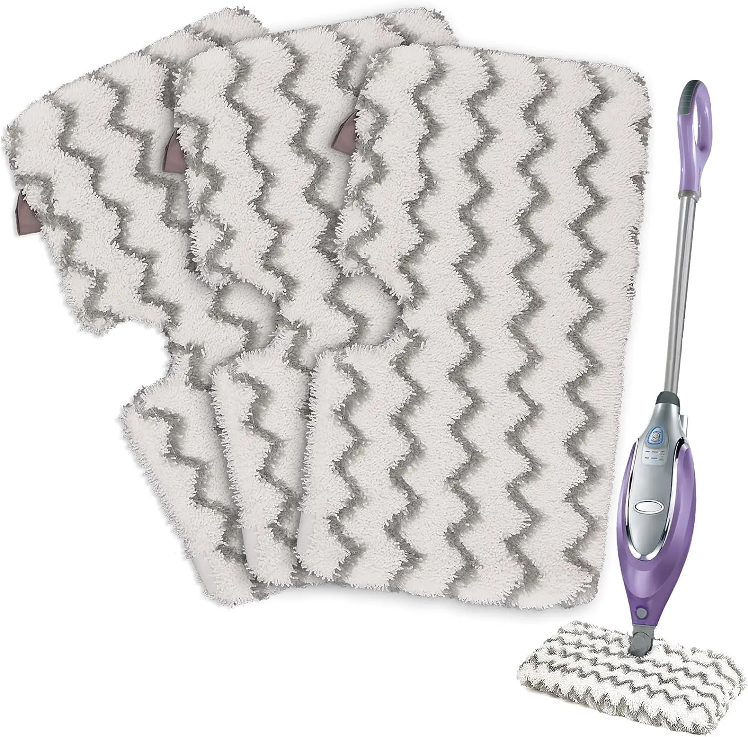Steam Mop Pads with Scrub Strips Microfiber Replacement Pad Refills S3500 Series S3501 S3601 S3550 S3801 S3901 SE450 S3601D S3901D Household Items