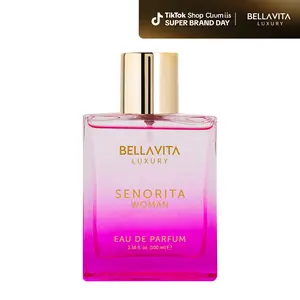 Bellavita Luxury Senorita Eau De Parfum | Women's Perfume 100ml (3.38 FL.oz) | Playful, Sweet & Confident Notes | Long-Lasting | Vegan & Cruelty-Free | Super Brand Day Exclusive