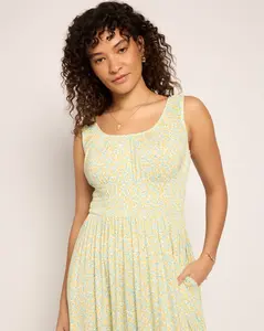 Maritime Smocked Waist Dress