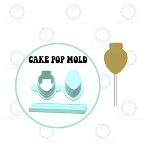Christmas Light Bulb Cake Pop Mold | Deluxe Cutter, Popper, and Tray Option