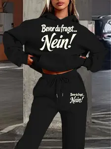 Trendy Winter, German Style Graphic Design, Loose Fit Comfortable Daily Wear, Perfect for Social Occasions