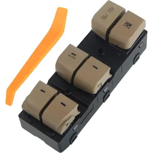 car stuff93570-3X000YDA Beige Master Power Window Switch Compatible with Elantra 2011 2012 2013 2014 2015 1.8L 2.0L L4(AUTO)