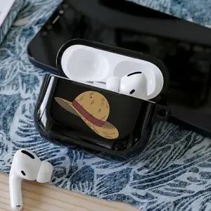 Anime Straw Hat AirPods Case Cover for AirPods 1 2 3 4 & AirPods Pro 1 2 3,Gift For Anime Lover AirPods Gift For Nerd Japanese Decor Otaku