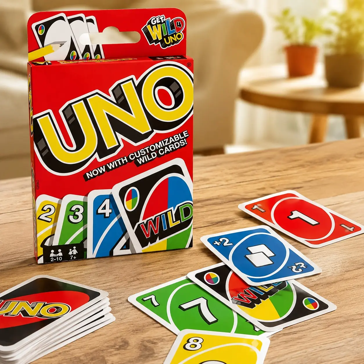 UNO Card Game for Kids, Adults & Family Game Night, Original UNO Game of Matching Colors & Numbers
