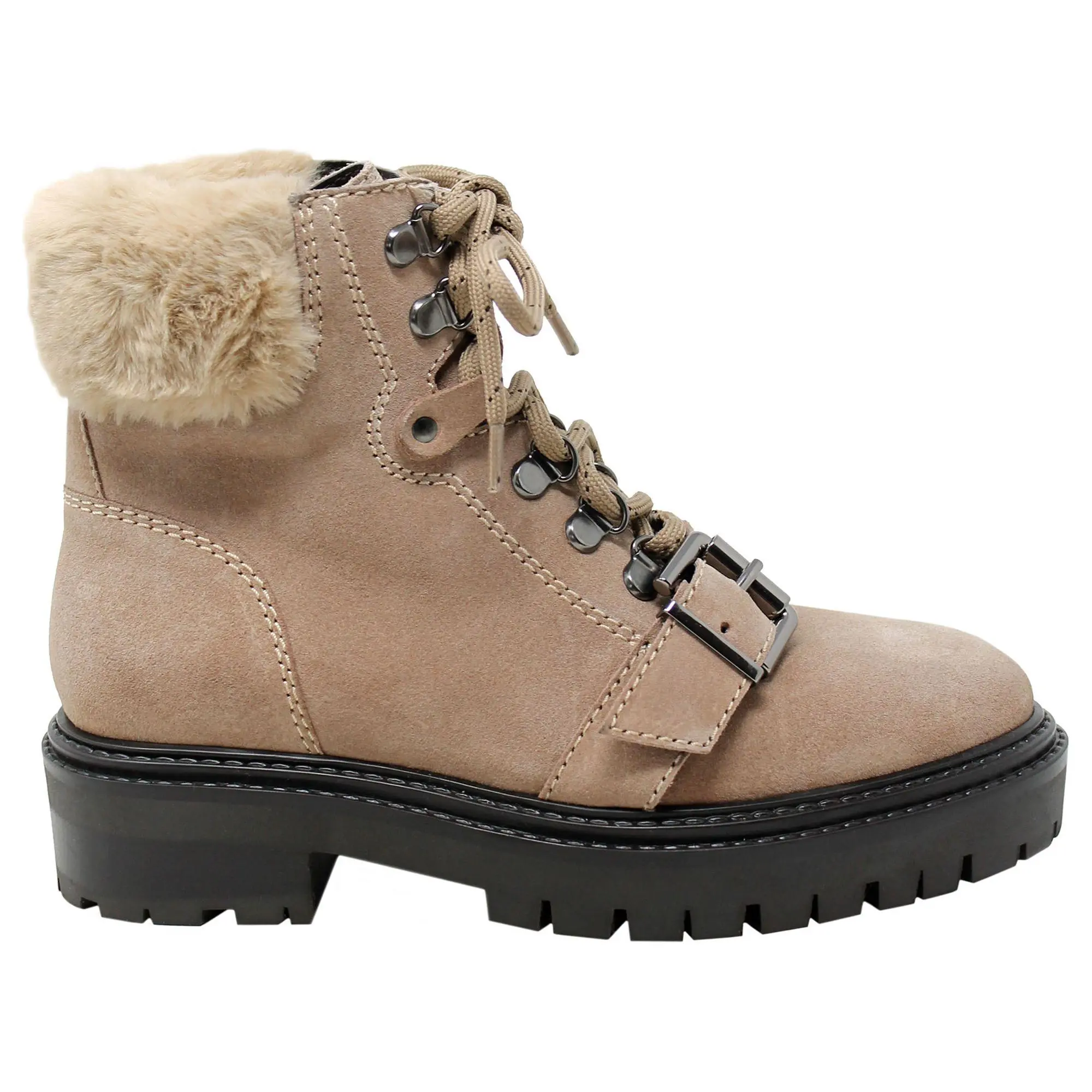 Charles David Suede - Faux-Fur Bootie - Cliche