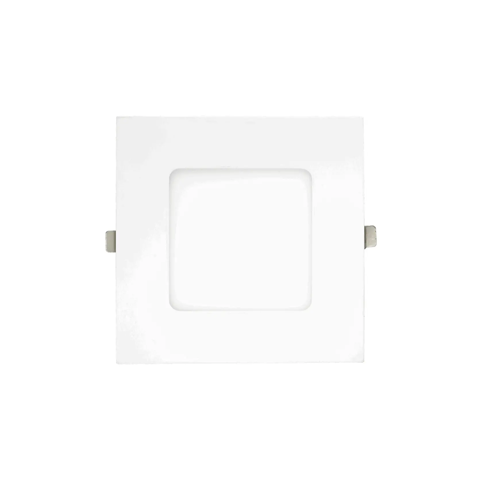 Mesla Lighting 6" Square Slim LED Panel Light - FD6-S3-12W White Housing, FD6-S3-12W-5CCT, 5 CCT Options, Dimmable Adjustable Brightness Line Voltage Recessed Light, Sleek Space-Saving Installation for Adult Indoor Home Improvement, Sleek Design