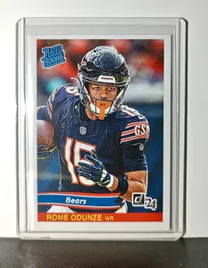 Rome Odunze Rookie 2024 Panini Rated Rookie Retro NFL #20 Card Bears 1 of 890