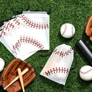 50Packs Baseball Drawstring Bags – Includes 50 Stickers! EVA Waterproof Backpack for Bat, Glove & Helmet, Durable Sports Equipment Bag for Boys, Gift for Youth Little League