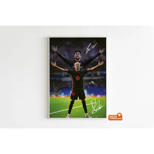 Messi Poster, Lamine Yamal Poster Bedroom Decor, Wall Art, Home Decor, Sports Poster, Sports, Poster Print Paper Unframe