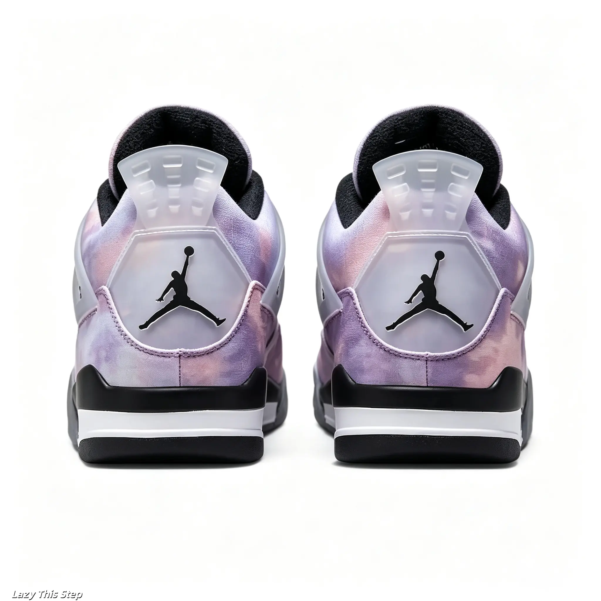 Brand New Gradient Purple Mesh Leather Mid Top Retro Basketball Sneakers for Men Women, Gray Black Rubber Outsole Breathable Street Fashion Casual Footwear