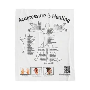 White Acupressure Plush Blanket Guide