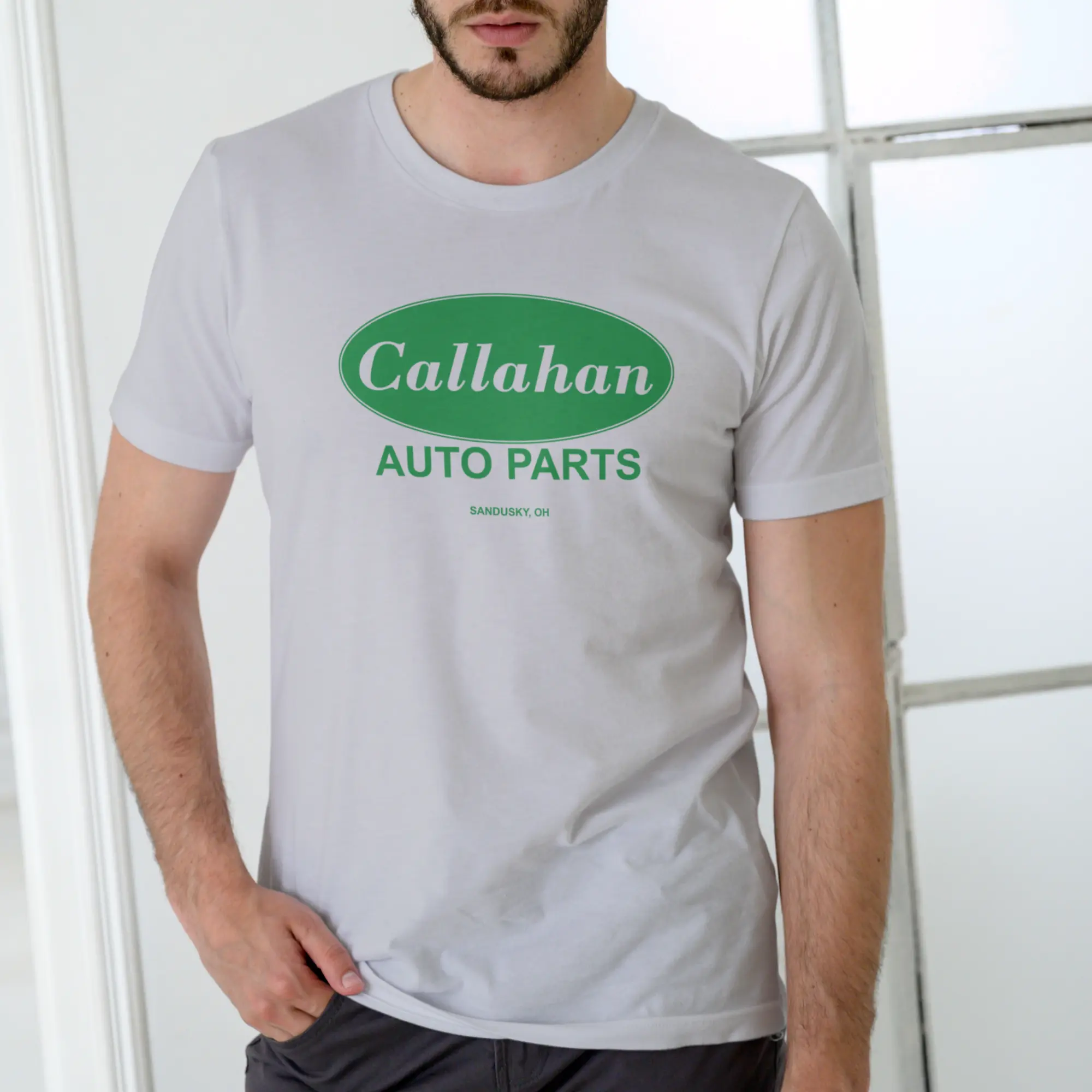 Callahan Auto T Shirt, funny shirt, Unisex Cotton, 90's Gen X menswear