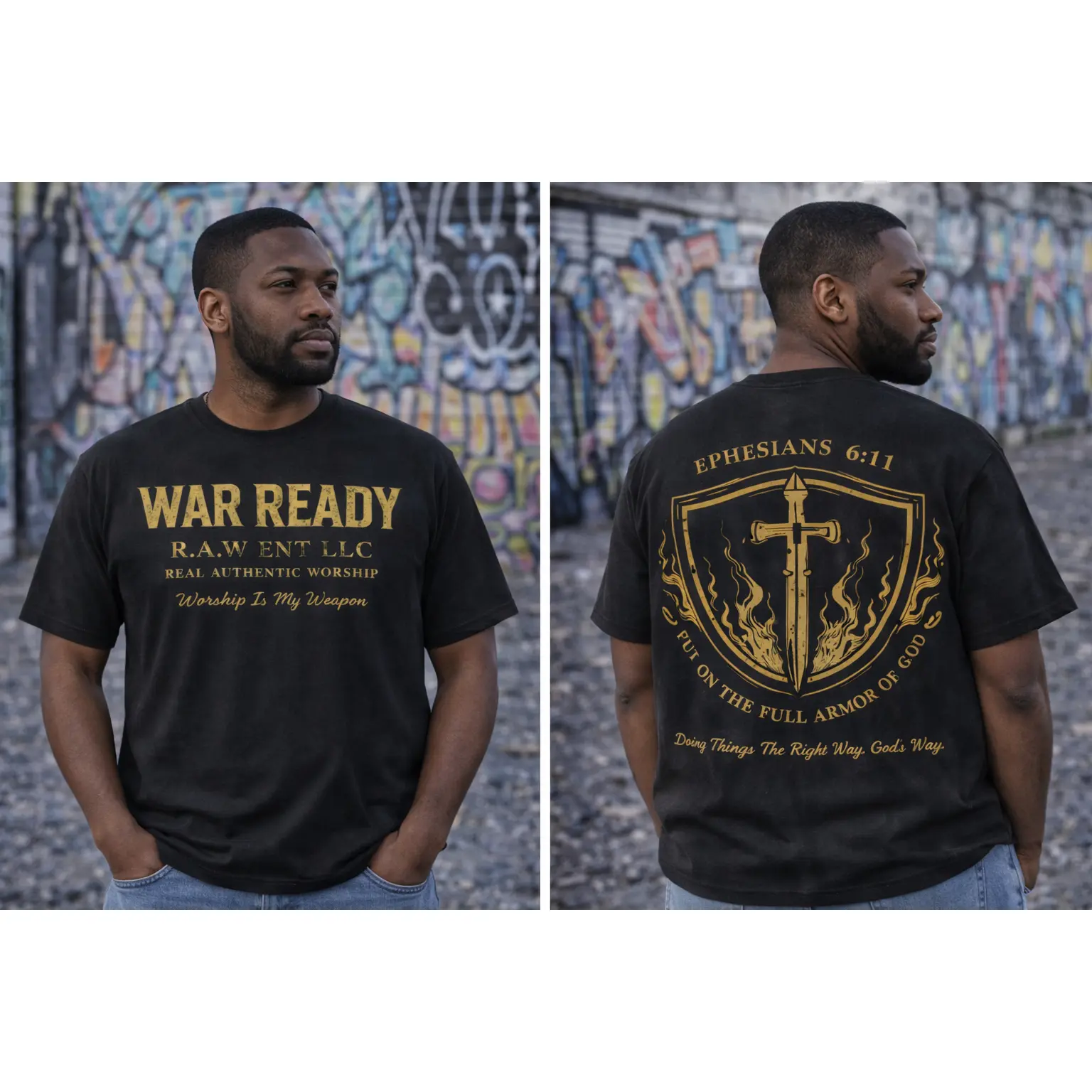 War Ready Ephesians 6:11 T-Shirt