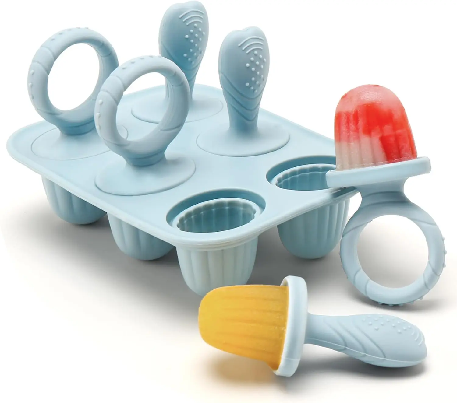 Silicone Baby Popsicle Molds with Sticks, Mini Popsicles Molds for Babies Breastmilk Popsicle Molds for Teething Relief, Frozen Treats Maker Popsicle Maker Ice Pop Mold for Toddlers KidsGift.