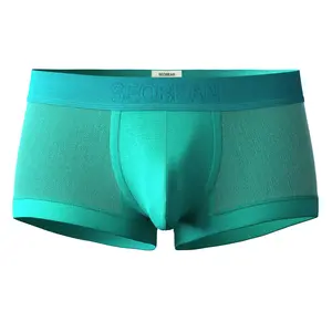 SEOBEAN Breathable Moisture-Wicking Boxer Briefs for Men Comfortable and Durable Underwear in Teal Giving a birthday gift to someone