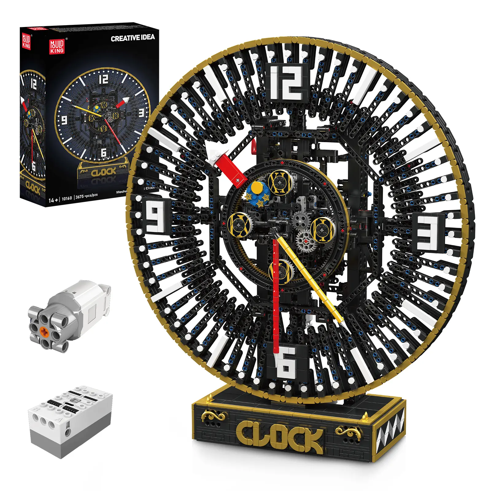 Mould King 10160 Mechanical Clock Building Block Adult Kid Toy Creative Collectibles DIY 3675 Pcs summerwins
