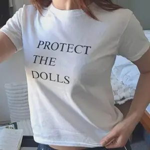 Protect The Dolls T-Shirt - Cropped Fit Baby Tee - Trans Rights Are Human Rights Tee - Screen Printed - LGBTQ+ Pride Shirt - Empowerment