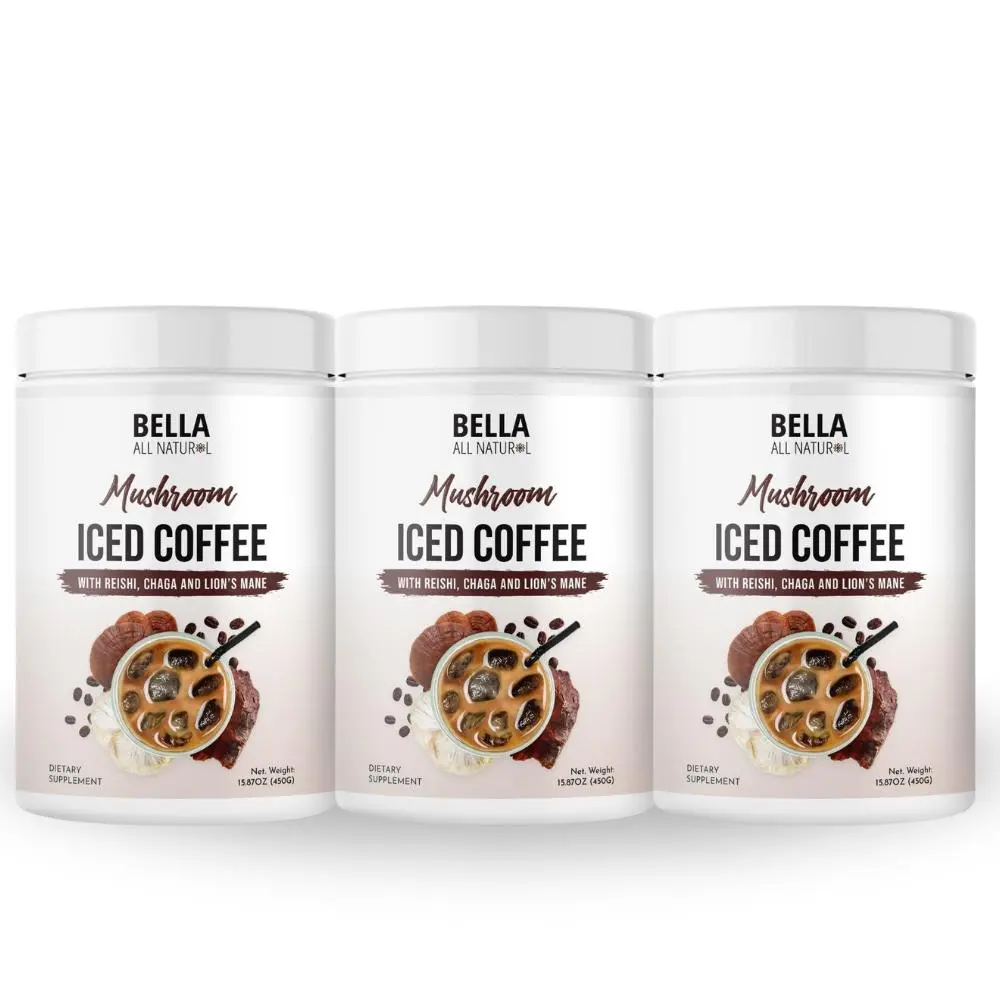 3 Pack Bella All Natural Mushroom Iced Coffee 3 Pack Bella All Natural Mushroom Iced Coffee