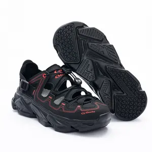 CLORTS mecha wind outdoor hollow sandals non-slip platform upstream shoes for men and women neutral.