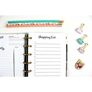Shopping List for the Mini Happy Planner, Fits 7-Disc Notebook, Planner Shopping List, Pre-punched Happy Planner Inserts, Remember List
