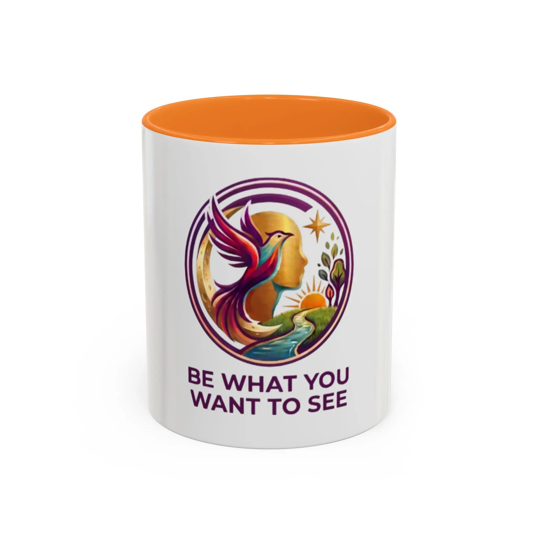 Be What You Want To See hummingbird mug | 11oz or 15oz colorful ceramic mug