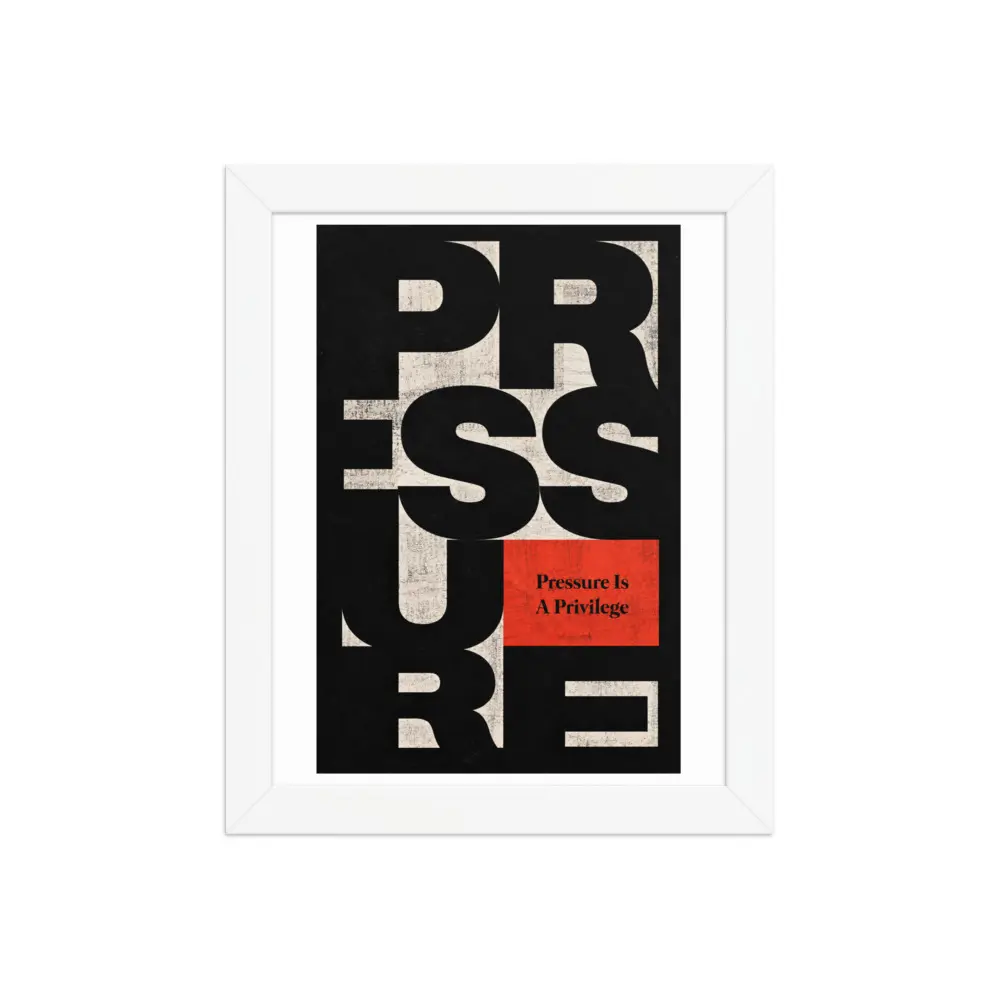 Pressure Framed Poster