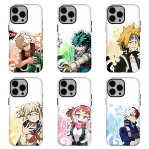 MHA Character Collection Phone CaseBakugo, Deku, Todoroki & Friends Shockproof Cover for Fans For iPhone 17 Pro Max 16 15 14 13 12 11 for Samsung S21 S22 S23 S24 S25 Phone CaseGift for HimHer