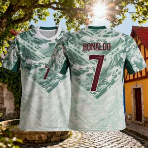 C.Ronaldo 2026 Portugal National Home Red Away White No.7 Short-Sleeved Long-Sleeved Soccer Shirts