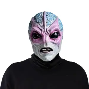Alien Latex Mask UFO Halloween Party Props Stage Performance Makeup Masquerade Headwear Costume Accessories Decoration