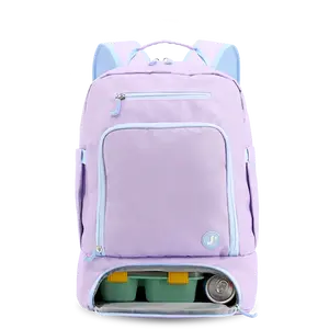 Packmate 2 in 1 Backpack With Built-in Lunch Bag in Purple