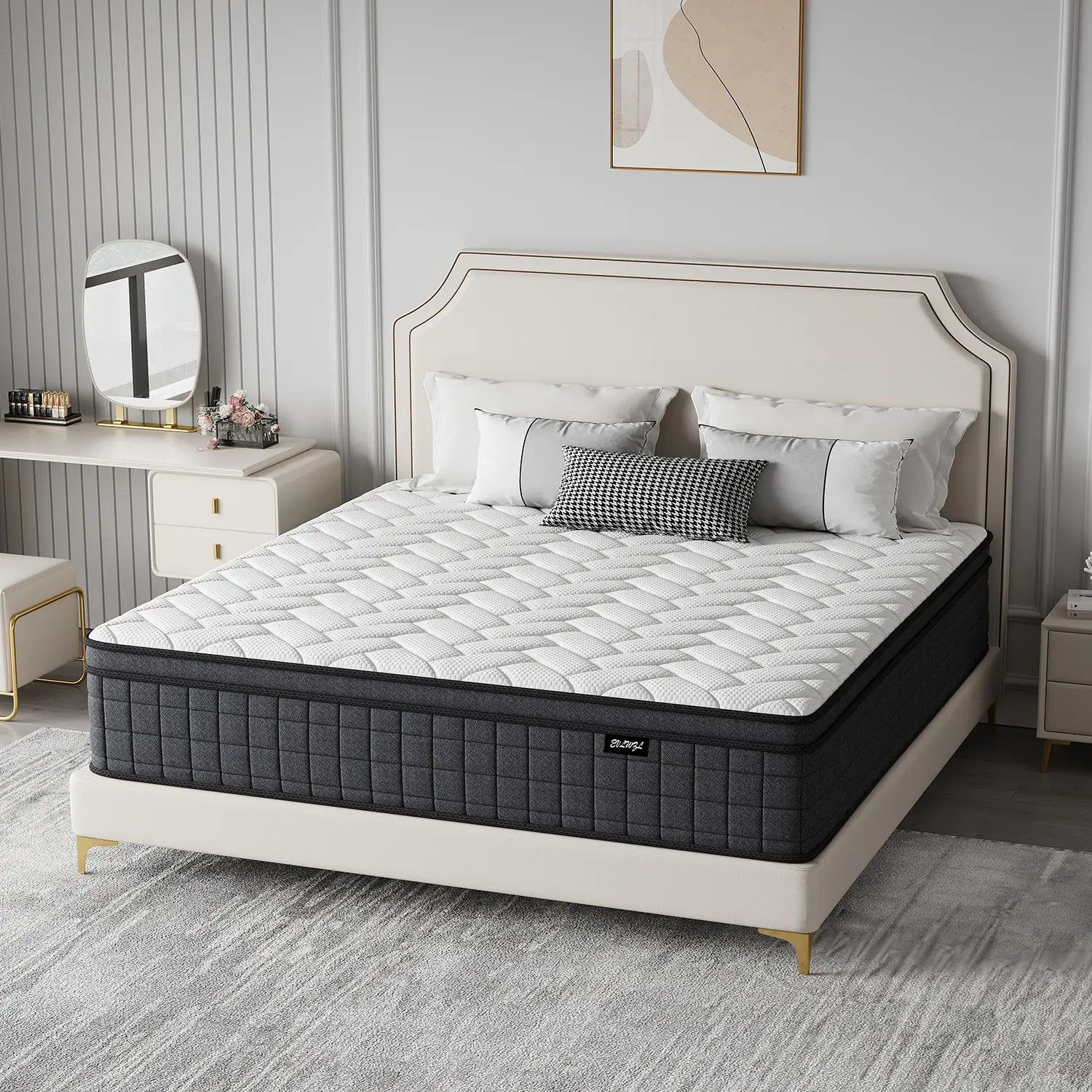【Mdz】8/10/12/14 inch Twin, Full, Queen, King Boxed Memory Foam Mattress Medium Firm Soft & Comfortable sweet night hybrid bed modern Mattress Bedroom
