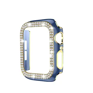 Protective Blue Bling Bumper Case for Apple Watch