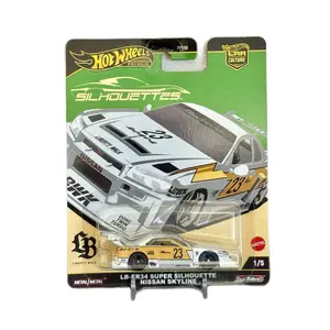 Hot Wheels Premium Silhouettes LB-ER34 Super Silhouette Nissan Skyline 1:64 Scale Diecast Car Model Asian JDM Hot Wheels Diecast Cars