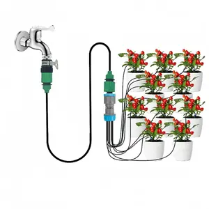 Ten-head Drip Irrigation Kit, Gardening Watering Device, Automatic Irrigation System for Garden, Lawn and Potted Plants