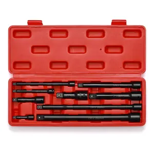 9 Pieces Extension Bar Set, 1/4", 3/8" and 1/2" Drive Socket Extension, Premium Chrome Vanadium Steel with Black Phosphate Finish,