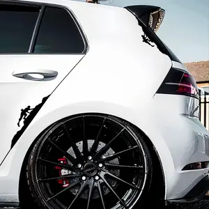 1SET Personalized Logo Sticker, Car decals for car bodies, rock climber tear texture decor with cool vibe, car owners use as trendy decoration