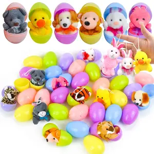 36Pcs/12Pcs 2.35in Animal Plush Toys /36 Pcs 2.35in Stress Relief Toys Prefilled Easter Eggs for Easter Egg Hunt/12Pcs 3.7in Colorful Wind-Up Toy with Easter Eggs/48Pcs/100Pcs Prefilled Easter Eggs Kids Outdoor Play  easter gifts for kids