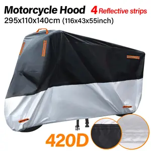 Thick Oxford Motorcycle Cover Waterproof Cover Universal Outdoor Protection Dust Motorbike Rain Cover Sunshade Dustproof Uv Protective