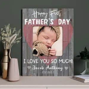 2D Flat,First Time Fathers Day Gift, 1st Father's Day Gift from Baby, Gift For First Time Dad Canvas Print,Perfect for Living Room, Bedroom Decoration & Holiday Gifts - Ready To Hang, whimsical home decor,wall art wicked good poster