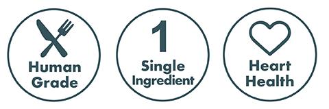 King Lou Pork Heart Bites Treats, Soft Single-Ingredient Treat for Dogs & Cats - Natural Taurine, Supports Heart Health Pet Supplies Chews